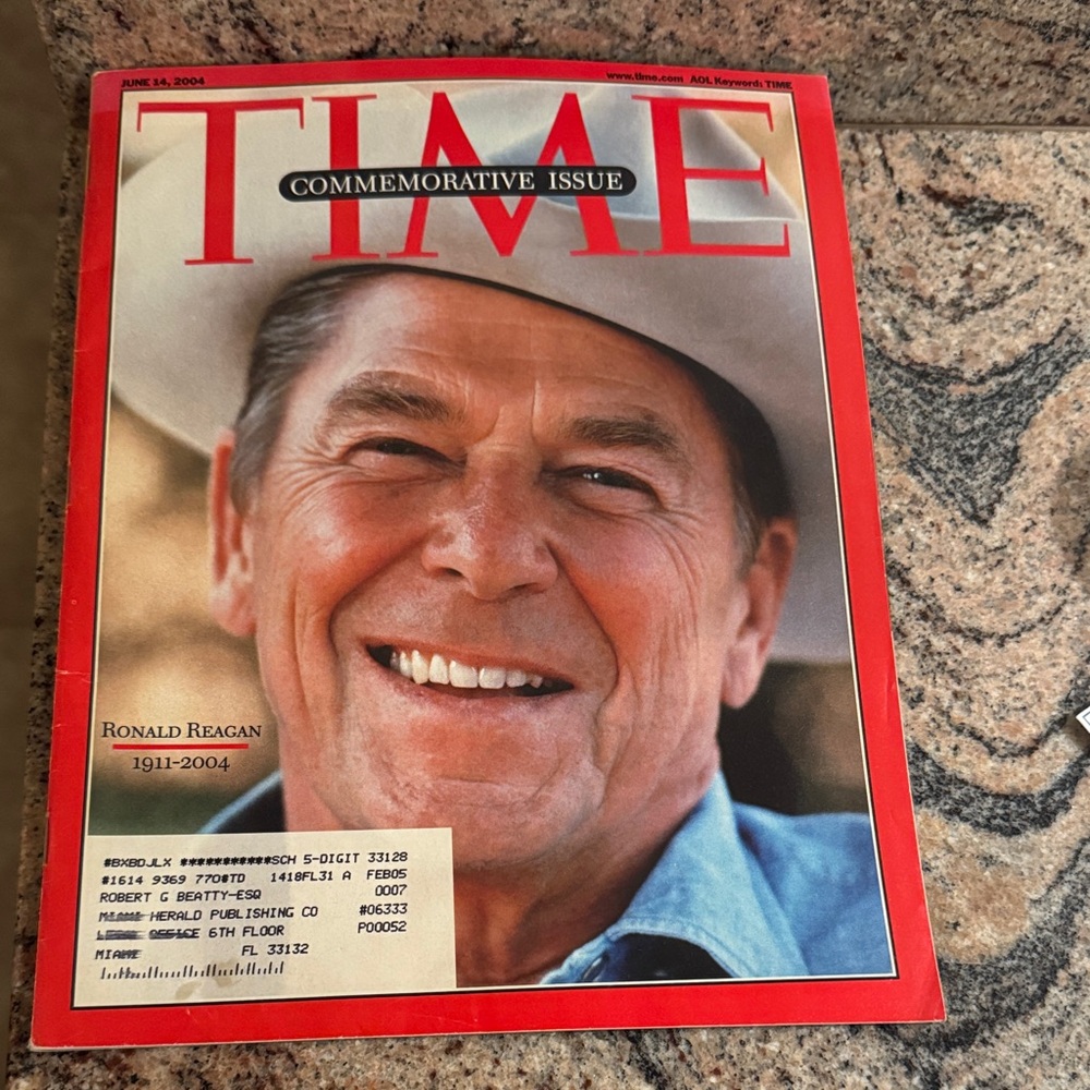 Ronald Regan Time Magazine Commemorative Issue June 2004.